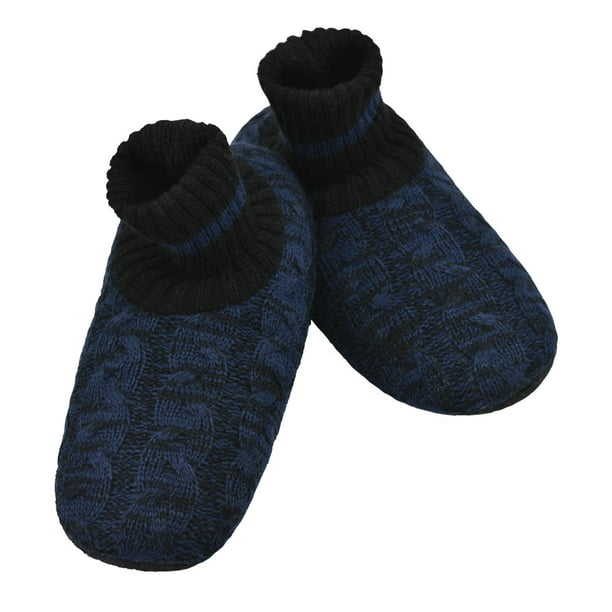 DICUIRD Men's Slippers Socks Autumn Winter Indoor Non-Skid House Slippers 